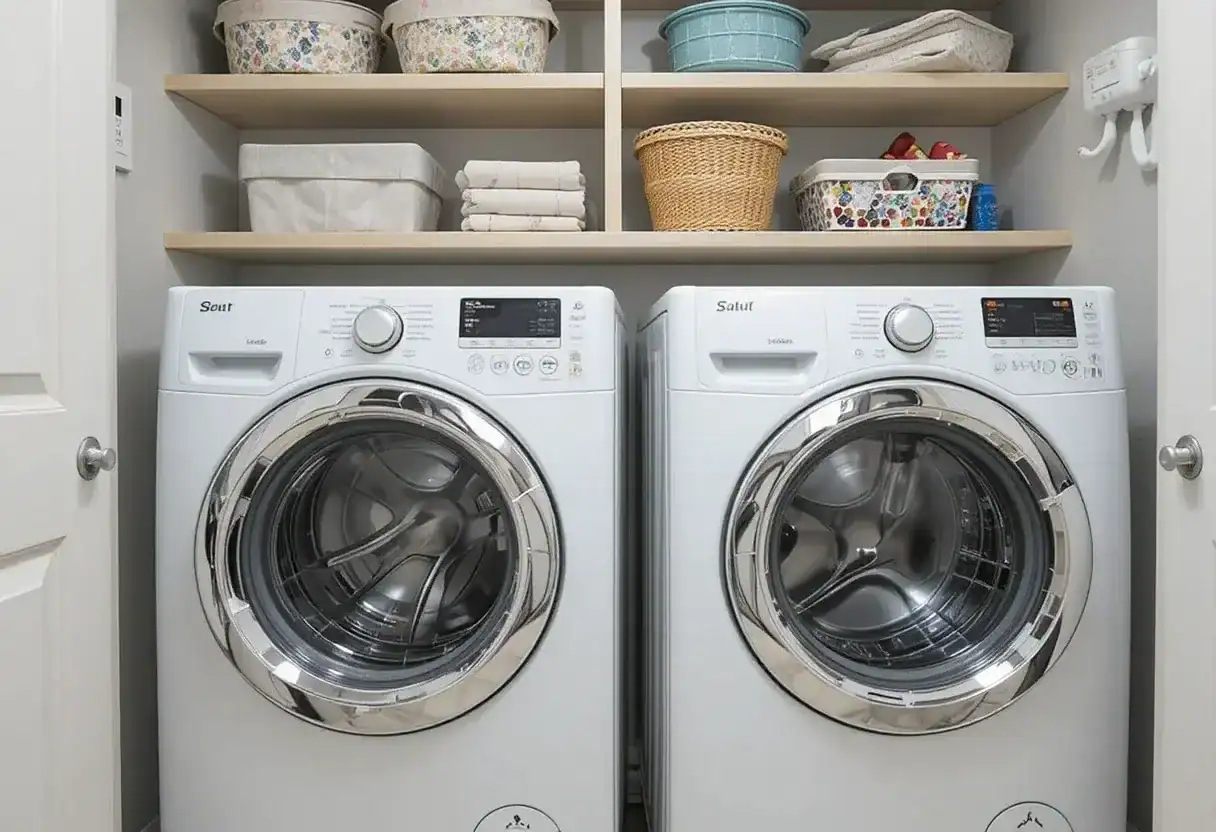 ways to make a small laundry room look bigger