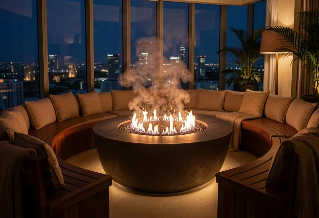 15 Modern Terrace Design Ideas 2026 for Urban Luxury magnific a circular smokeless bioe 2953532724 3 11zon