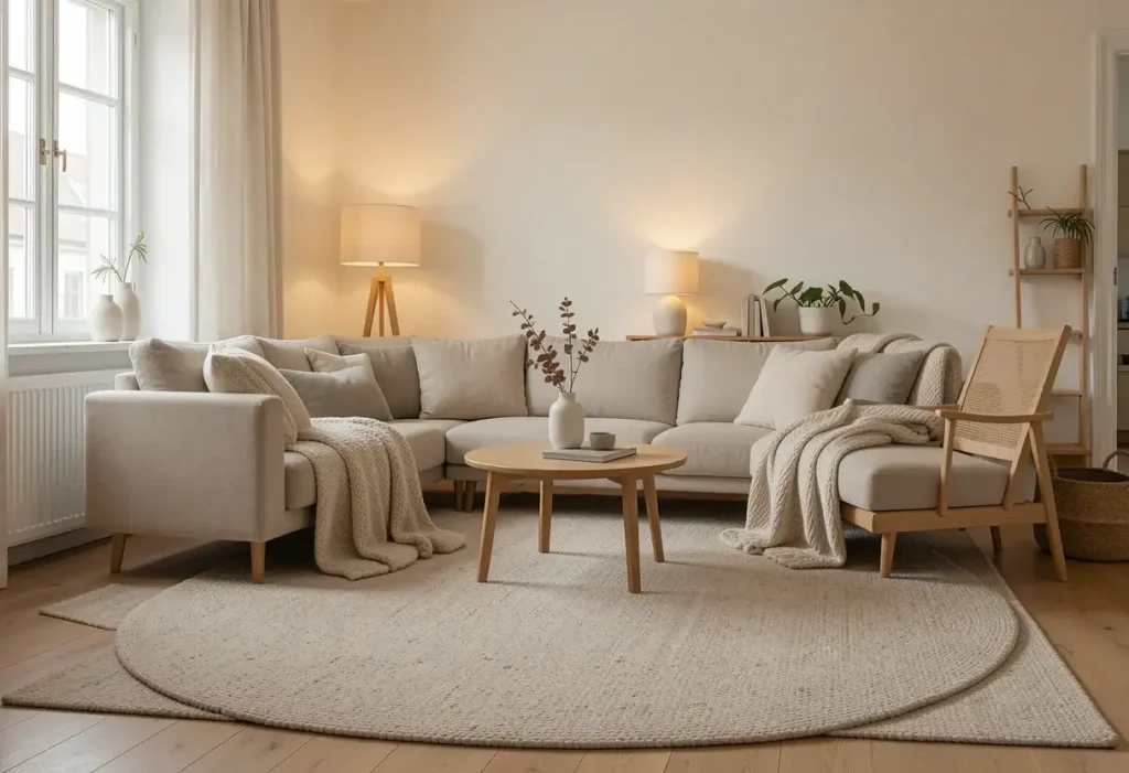 17 Minimalist Room Design Ideas That Feel Luxurious Soft Rugs That Define the Room