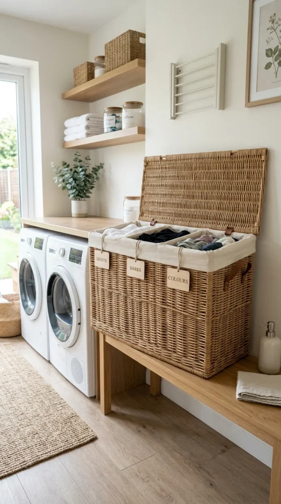 10 Laundry Room Organization Ideas That Change Everything laundry sorting hamper three sec… 202606281330