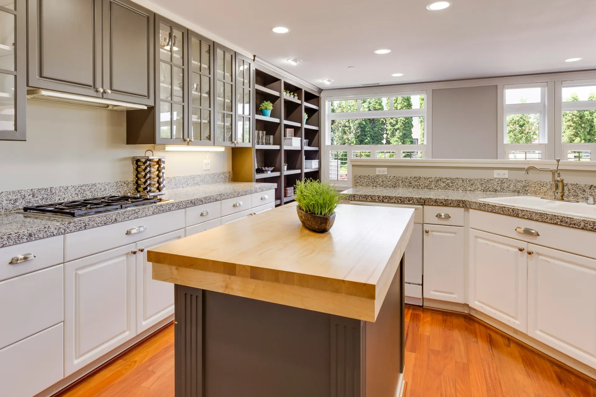 15 Wood Kitchen Ideas That Bring Warmth and Character to Any Home white and gray themed kitchen counters